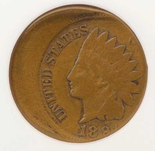 1891年 1セント インド セント 20% オフセンター鋳造 NGC VF30