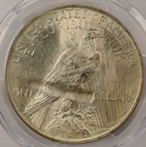 1922年 1ドル平和ドル 裏面刻印あり PCGS MS62｜WORLD RESOURCE【QUEEN店】