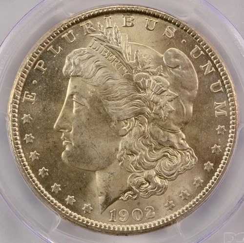 1902-O 1ドル モルガン・ダラー 傾斜部分カラー刻印 PCGS MS65｜WORLD RESOURCE【QUEEN店】 106,480円