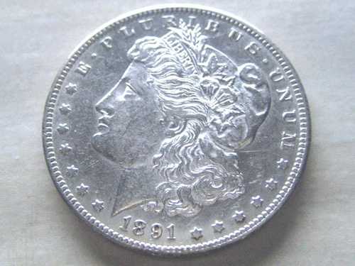 1891-CC モルガン銀貨、希少な日付の極限詳細 (16-A)++++｜WORLD RESOURCE【QUEEN店】