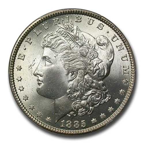 1885年 モルガン・ダラー MS-66 PCGS｜WORLD RESOURCE【QUEEN店】