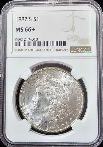 1882-S モルガン・ダラー MS-66+ NGC ビデオ