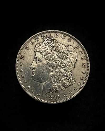 1891-CC モルガン シルバー ダラー AU 詳細 VAM 3「スピッティング イーグル」