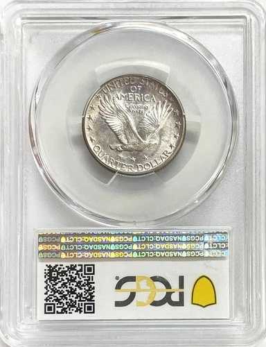 1926年 D 米国スタンディングリバティクォーター 25セント SLQコイン PCGS ミントステート 64 CAC