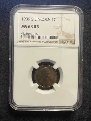 1909-S リンカーン セント NGC MS63RB