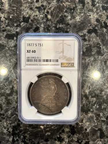 1877年の貿易ドル NGC XF-40