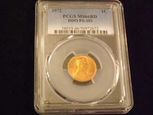 1972-S 1 C リンカーン セント DDO PCGS MS 66 RD
