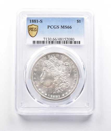 1881-S モーガン銀貨 MS66 PCGS *7245