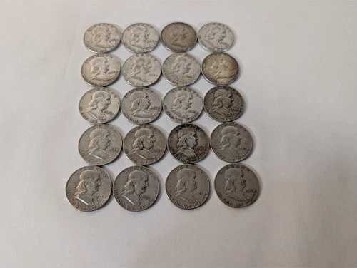 フランクリン ハーフドル 20枚セット 90% 銀貨