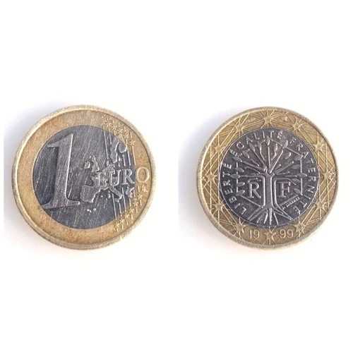 1ユーロ硬貨 フランス 1999年 バイメタル