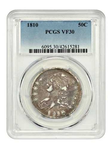 1810 50C PCGS VF30 - キャップドバストハーフダラー