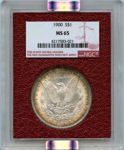 1900年 モルガン・ダラー S$1 パラマウント NGC MS65