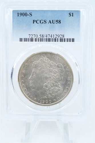 1900-S PCGS AU58 モルガン・ダラー・ビジネス・ストライク