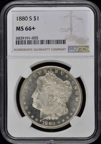 1880-S モルガン・ダラー S$1 NGC MS66+｜WORLD RESOURCE【QUEEN店】