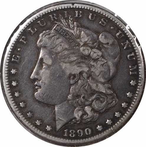 1890-CC モルガン シルバー ダラー テールバー VF 未認定 #215|WORLD RESOURCE【QUEEN店】