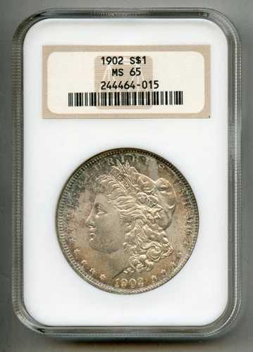 1902年 モルガン銀貨 NGC MS 65