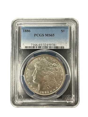 1886年 モルガン銀貨 $ MS65 PCGS