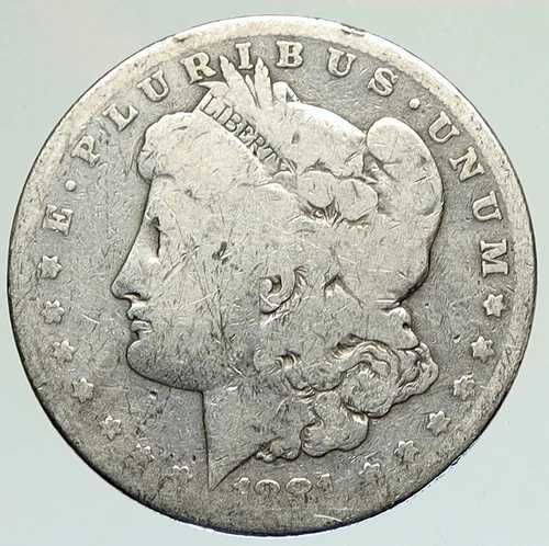 1881年 アメリカ合衆国 イーグル オールドシルバー モルガン USドルコイン i111897