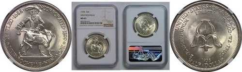 1938年ニューロシェル記念ハーフドル NGC MS-65