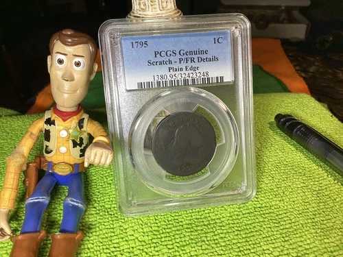 1795 リバティキャップ ラージセント PCGS 正規品 P/FR 詳細