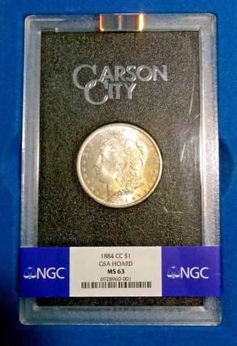 1884年-CC モルガン銀貨 NGC GSA ホード MS63-カラフルオブザーブトーニング