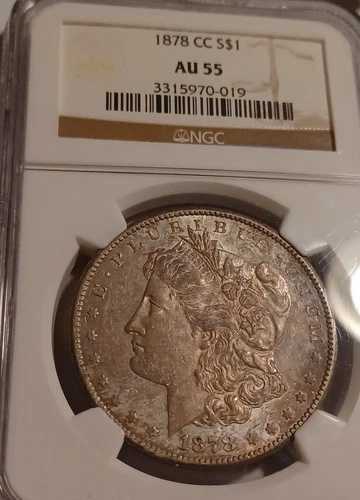 1878-CC NGC AU55 モルガン銀貨