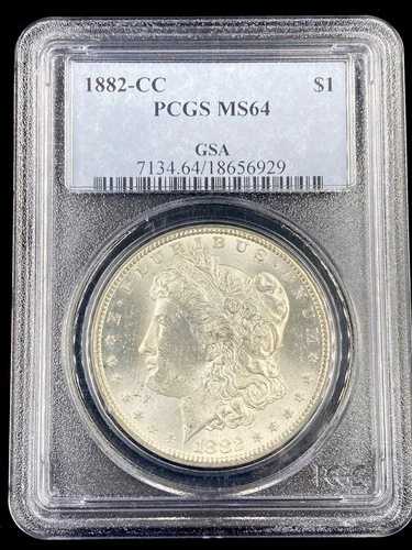 1882年-CC モルガン銀貨 PCGS MS64