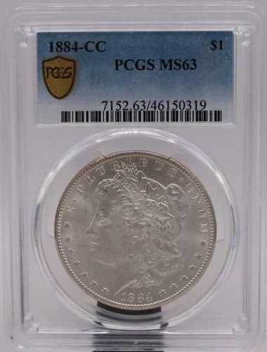 1884-CC モルガン・ダラー PCGS MS63 (063PID)