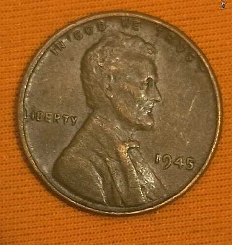 1945年リンカーン・ウィート・ペニー、ミントマークなし