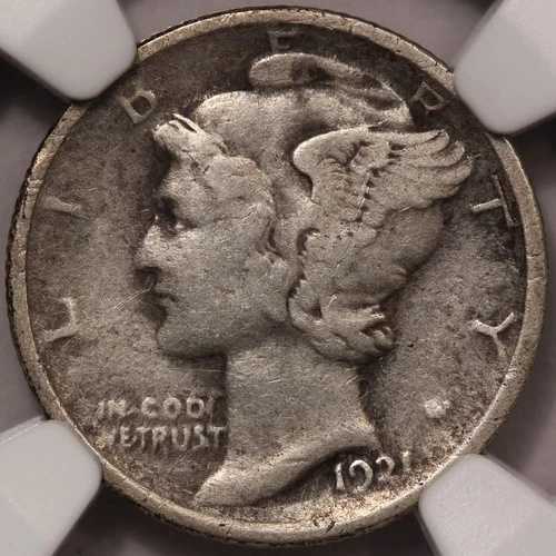 1921年製マーキュリーダイム NGC VF-35｜WORLD RESOURCE【QUEEN店】