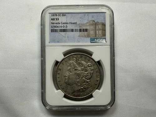 1878年CCモルガン銀貨NGC AU53ネバダカジノ宝物｜WORLD RESOURCE【QUEEN店】