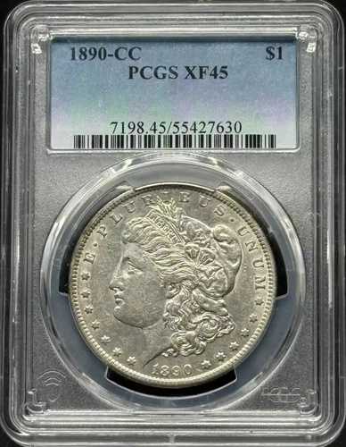 1890年CCモルガン銀貨 PCGS XF-45｜WORLD RESOURCE【QUEEN店】