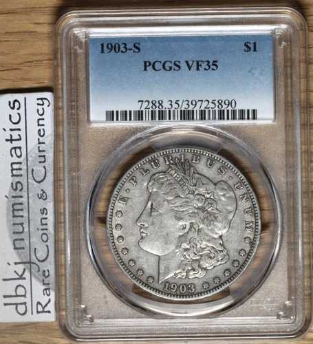 1903 S - モルガン銀貨 1ドル - PCGS - VF 35 Very Fine 35｜WORLD RESOURCE【QUEEN店】