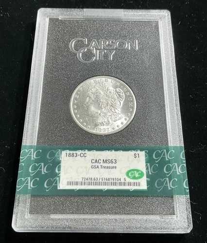 1883-CC モーガン CAC MS-63 GSA トレジャー 箱なし コインなし ロット#6P-ラウンドマネー コインショップ｜WORLD RESOURCE【QUEEN店】