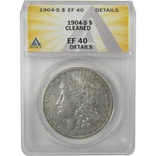 1904年 S モルガン・ダラー EF 40 詳細 ANACS シルバー 1ドルコイン SKU:I21184｜WORLD RESOURCE【QUEEN店】 104,665円