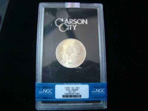 1882年製 モルガン銀貨 GSA NGC MS63 ライトトーニング #2465649-003｜WORLD RESOURCE【QUEEN店】 104,665円