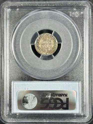 1843年 H10C PCGS MS62 CAC レインボートーン 周辺機器 LDS リバース PQ+ アンダーグレード｜WORLD RESOURCE【QUEEN店】