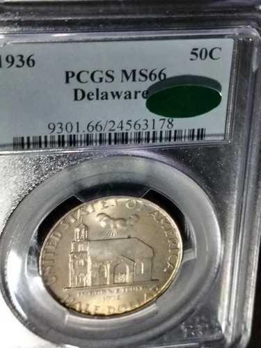 1936年デラウェア記念ハーフドル PCGS MS 66 CAC｜WORLD RESOURCE【QUEEN店】 104,665円