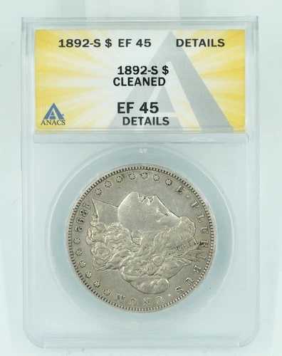 1892-S ANACS XF45 詳細 モルガン銀貨｜WORLD RESOURCE【QUEEN店】