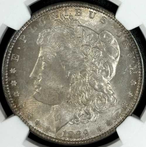 1889-P 1ドル モルガン・ダラー NGC MS65 - 明るい金色の素晴らしい輝きの宝石｜WORLD RESOURCE【QUEEN店】