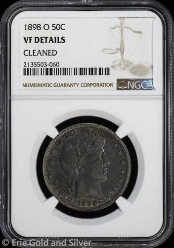 1898-O 50セント バーバー ハーフダラー NGC VF 詳細｜WORLD RESOURCE【QUEEN店】