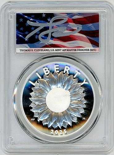 2025-P アメリカ自由勲章 PR70 PCGS FDOI T. クリーブランド アメリカーナ
