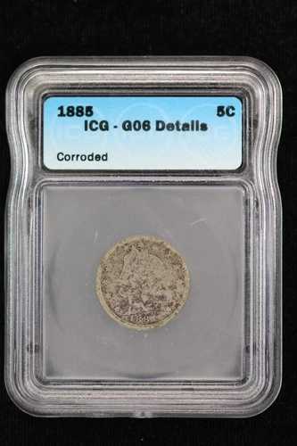 1885年 リバティニッケル ICG G-6 詳細 240K