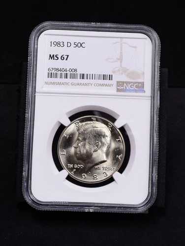1983-D ケネディ ハーフ ダラー - NGC MS67 (#50633-L)
