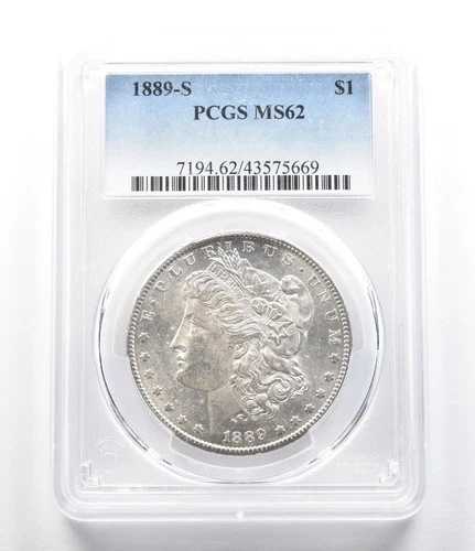 1889-S モーガン銀貨 MS62 PCGS *6971