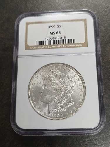 1899年 P モルガン 90% 銀貨 NGC MS 63 MS63 未流通 ミントステート NICE