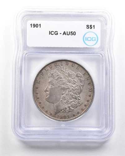 1901年 モルガン銀貨 AU50 ICG *3423
