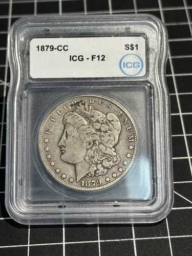 1879-CC モルグンドル 1ドル ICG F12