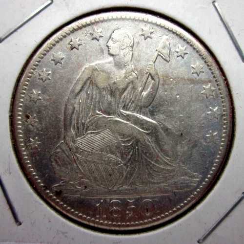 1850-O 自由の女神像 半ドル 50セント硬貨 ニューオーリンズ造幣局 コレクター御用達