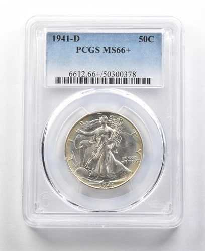 1941-D ウォーキング・リバティ・ハーフダラー MS66+ PCGS *0362